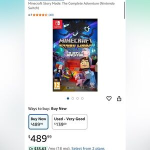 Minecraft Story Mode Nintendo Video Games for Switch